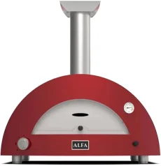 Domácí pizza pec Alfa Forni 3 PIZZE Hybrid LPG, antik červená