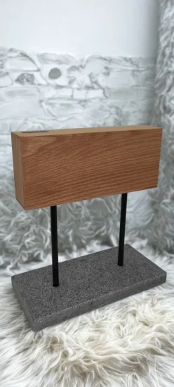Style de Vie, magnetický stojan na nože s kamenným podstavcem, magnetická část dub