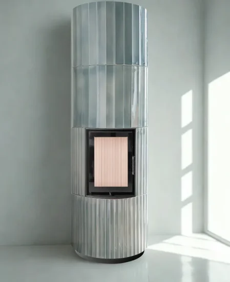 Akumulační krbová kamna Hoxter Blox R 55, keramika oceán transparentní