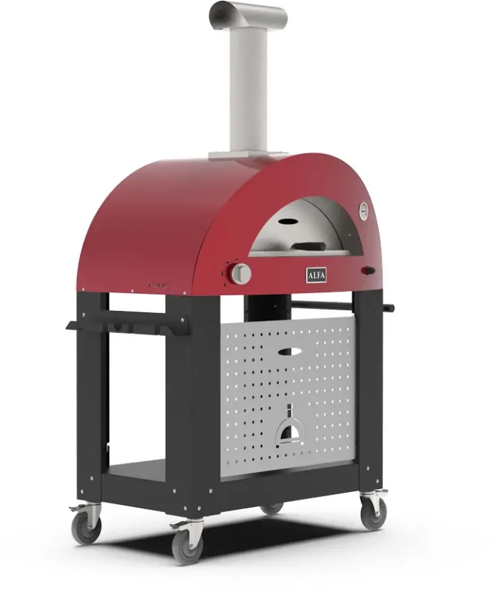 Alfa Forni, podstava pro 2 PIZZE, barva červená Alfa Forni, podstava pro 2 PIZZE, barva červená