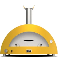 Domácí pizza pec Alfa Forni 5 PIZZE Hybrid LPG, ohnivě žlutá