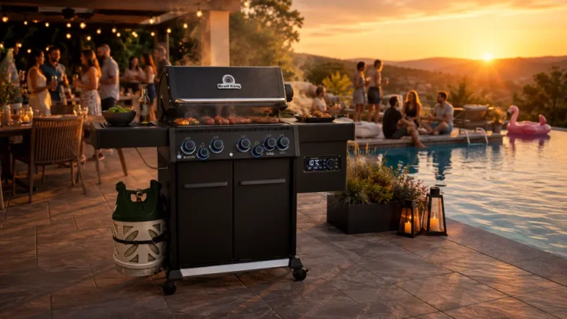 Plynový gril Broil King Baron 590 IRX Shadow, s možností pelet