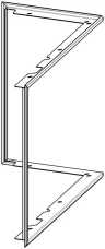 Rámek IR2SG RAM06 krycí, univerzální, ROM R/L 2G S 71.60.34.21 Rámek IR2SG RAM06 krycí, univerzální, ROM R/L 2G S 71.60.34.21