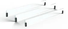 Skleněný štít pro krby na vodní páru Planika Cool Flame a Cool Flame PRO 1500, 3 x 500