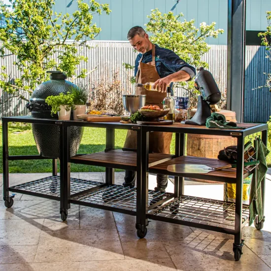 Big Green Egg, nástavbový rám stolu