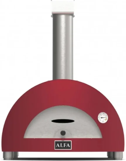 Alfa Forni, domácí pizza pec na dřevo 1 PIZZA wood, antik červená