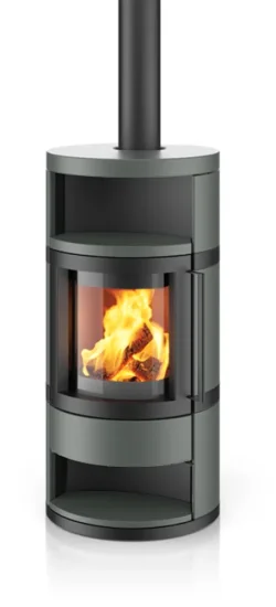 Krbová kamna Hase Como, black, ceramic fjord