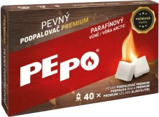 PEPO, pevný podpalovač Premium, 40 podpalů