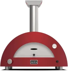 Domácí pizza pec Alfa Forni 5 PIZZE Hybrid LPG, antik červená
