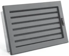 Karl, ventilační mřížky STYLE s uzavíratelnou žaluzií, černá