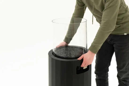 Planika Bino black, terasový hořák na plyn