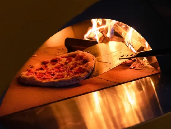 Domácí pizza pec Alfa Forni 1 PIZZA Hybrid LPG, antik červená