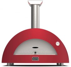 Alfa Forni domácí pizza pec na dřevo, 3 PIZZE wood, antik červená