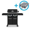 Plynový gril Broil King Baron 490 Shadow, akční set s infra vařičem