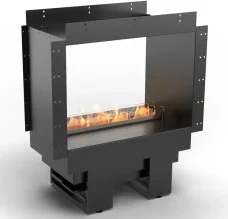 Krb - vodní pára, Planika Cool Flame 500 PRO See Through Fireplace, tunnel