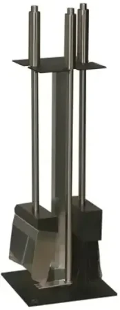 Krbové nářadí Red Anvil Hammer 3, základna a držák černě lakovaná nerez, nářadí nerezové, hlavy nástrojů černé, RA-9050