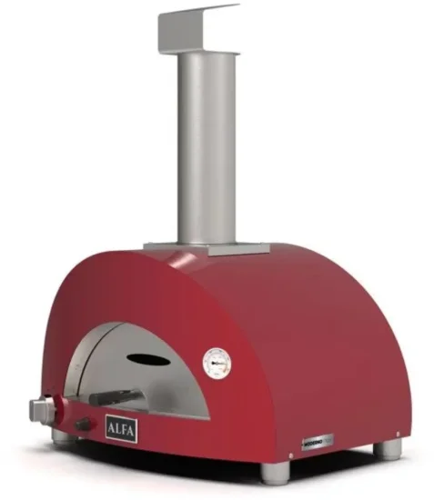 Domácí pizza pec Alfa Forni 1 PIZZA Hybrid NG, antik červená
