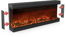 Volitelné dekorativní panely pro elektrické krby Planika Volitelné dekorativní panely pro elektrické krby Planika