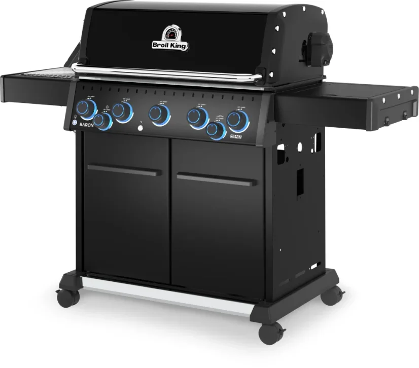 Plynový gril Broil King Baron 590 IRX Shadow, s možností pelet
