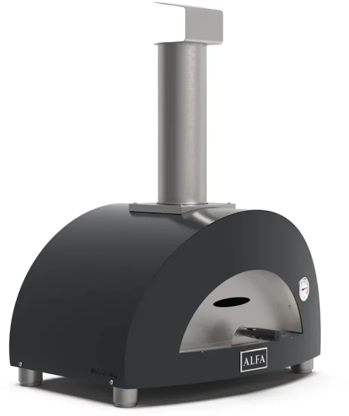 Alfa Forni domácí pizza pec na dřevo, 2 PIZZE wood, šedá