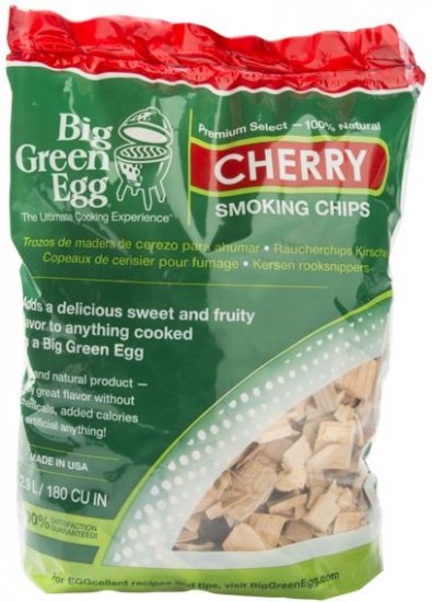 Dřevěné štěpky na uzení "Cherry" Big Green Egg