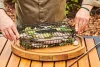 Big Green Egg, koš na rotisserii plochý