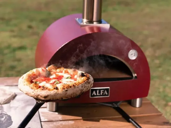 Domácí pizza pec Alfa Forni 1 PIZZA Hybrid LPG, antik červená