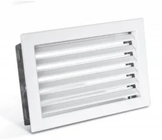 Karl, ventilační mřížky, STYLE s pevnou žaluzií, bílá