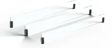 Skleněný štít pro krby na vodní páru Planika Cool Flame a Cool Flame PRO 1500, 3 x 500 Skleněný štít pro krby na vodní páru Planika Cool Flame a Cool Flame PRO 1500, 3 x 500