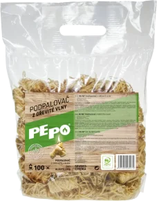 PEPO, podpalovač z dřevité vlny 100 ks PEFC