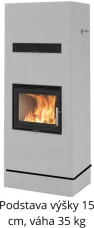 Akumulační kamna Nordpeis Salzburg L, akumulace/konvekce, s podstavou