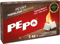 PEPO, pevný podpalovač Premium, 40 podpalů