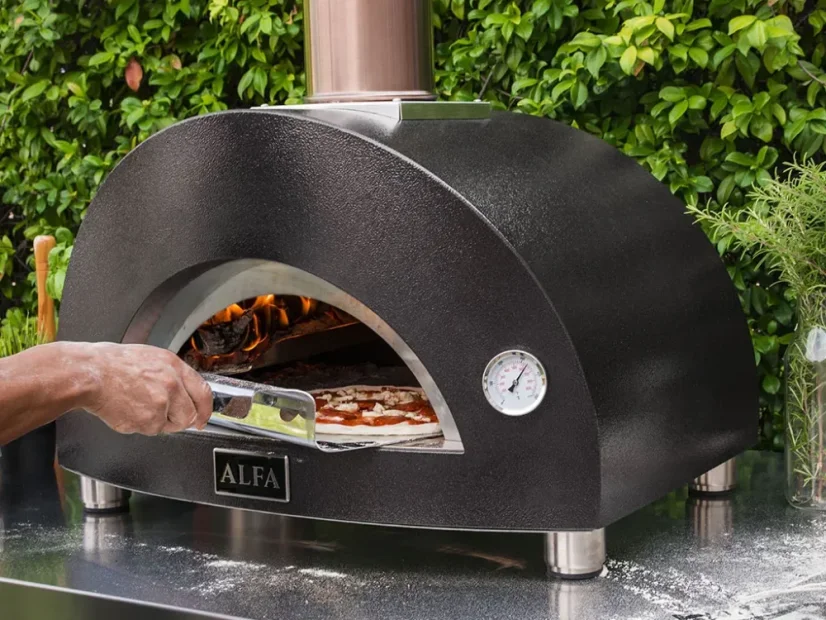 Alfa Forni, domácí pizza pec na dřevo 1 PIZZA wood, barva šedá