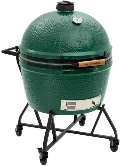 Big Green Egg XL, integgrovaný pojízdný stojan s držadlem