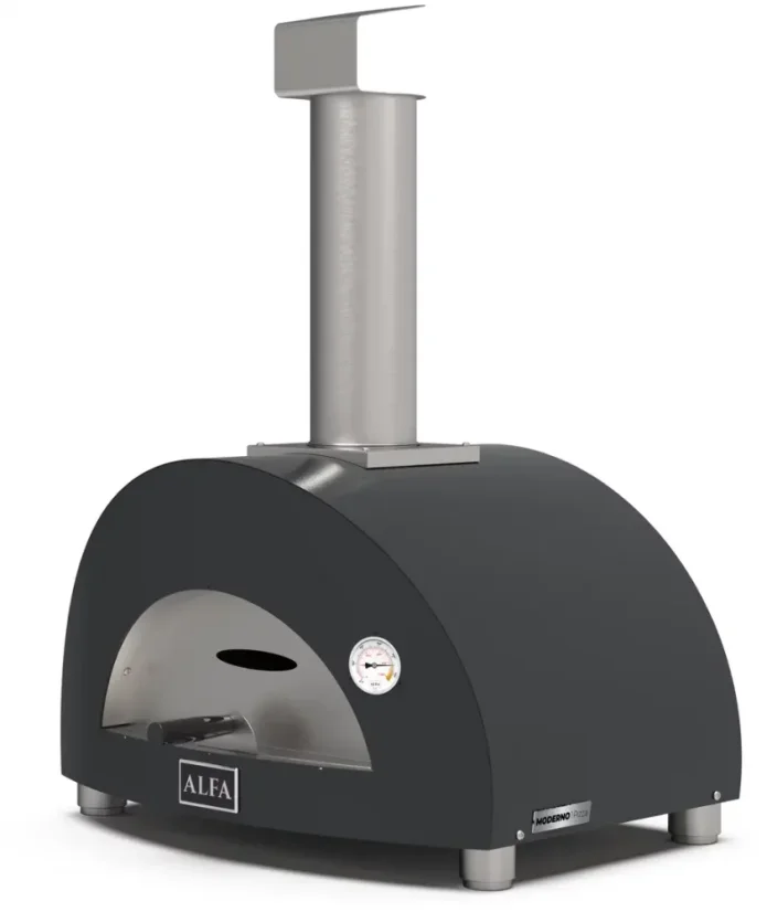 Alfa Forni domácí pizza pec na dřevo, 2 PIZZE wood, šedá