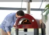 Domácí pizza pec Alfa Forni 5 PIZZE Hybrid LPG, antik červená