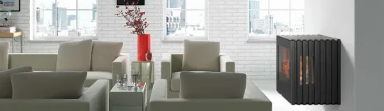 Litinová krbová kamna Hergom Glance M, závěsná