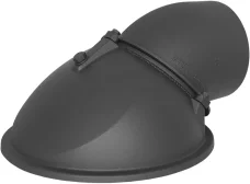 Otočná litinová kopule s kolenem 180 mm, Romotop (D3-KPL-180) Otočná litinová kopule s kolenem 180 mm, Romotop (D3-KPL-180)