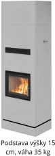 Akumulační kamna Nordpeis Salzburg L+1 akumulace/konvekce, s podstavou