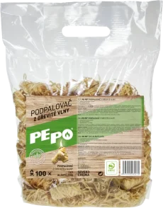 PEPO, podpalovač z dřevité vlny 100 ks PEFC