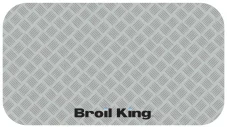 Broil King - Podložka pod gril malá, stříbrná