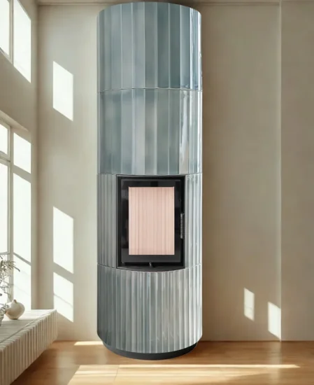 Akumulační krbová kamna Hoxter Blox R 55, keramika oceán transparentní