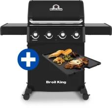 Plynový gril Broil King Crown 410 Shadow, akční set s litinovou deskou Plynový gril Broil King Crown 410 Shadow, akční set s litinovou deskou