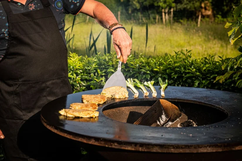 Forged BBQ špachtle, plancha