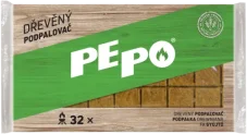 PEPO, dřevěný podpalovač, 32 podpalů PEFC