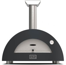 Alfa Forni domácí pizza pec na dřevo, 3 PIZZE wood, šedá