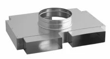 Karl, vzduchotechnika, přechodka - 2x kanál 200 mm x 90 mm, ohebné potrubí průměr 150 mm