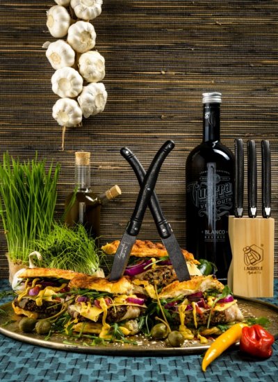Laguiole Style de Vie - Premium - Steakové nože, rukojeť i čepel povrchová úprava černá