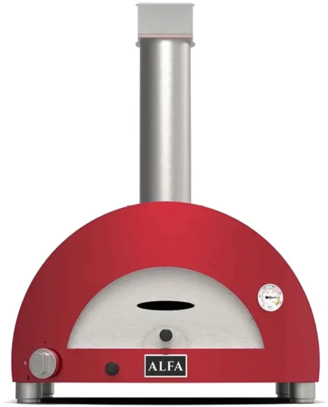 Domácí pizza pec Alfa Forni 1 PIZZA Hybrid LPG, antik červená