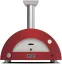 Domácí pizza pec Alfa Forni 2 PIZZE Hybrid LPG, antik červená